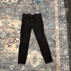 LOFT Women's Dark Black Skinny Jeans